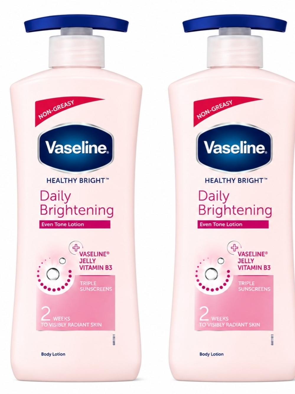 Vaseline Brightening Lotion 725ml 2-pack